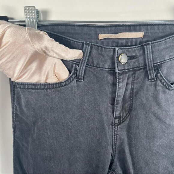 Vince. USA🇺🇸MADE Tencel Cotton Blend‎ Mid Rise Jeans Pants Size 26 - Picture 9 of 11